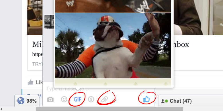 Facebook is adding a GIF-finder and attachment buttons to chat and Messenger