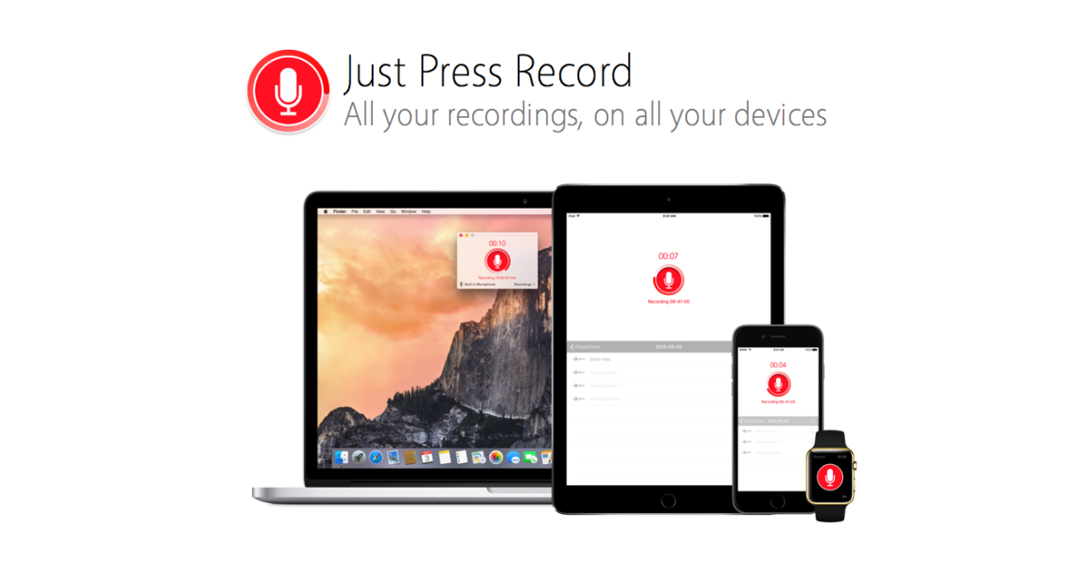 Just Press Record may be the voice recording app you’ve been looking for