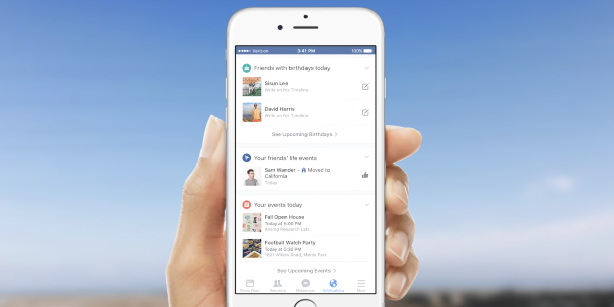 Facebook is making mobile notifications more personal and location-based