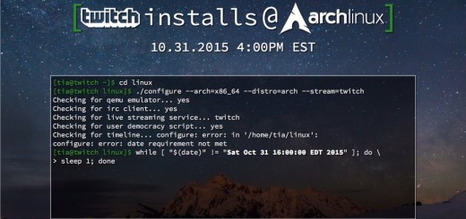 Twitch's next live community challenge: install Arch Linux Twitch Installs Arch Linux