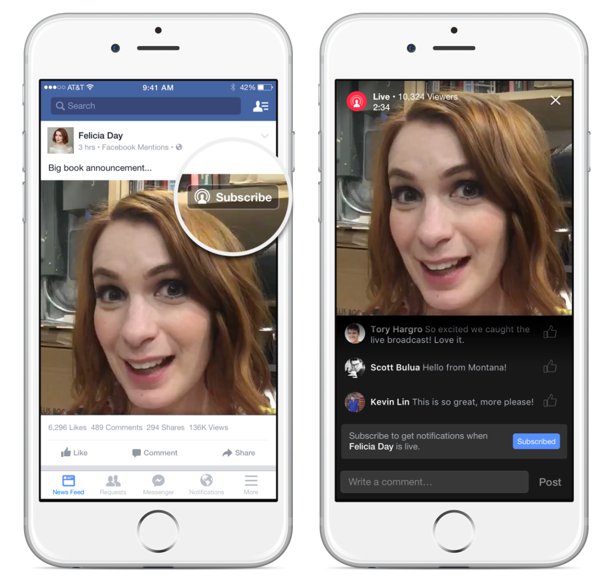 Facebook will now tell you when your favorite celebrity starts a livestream