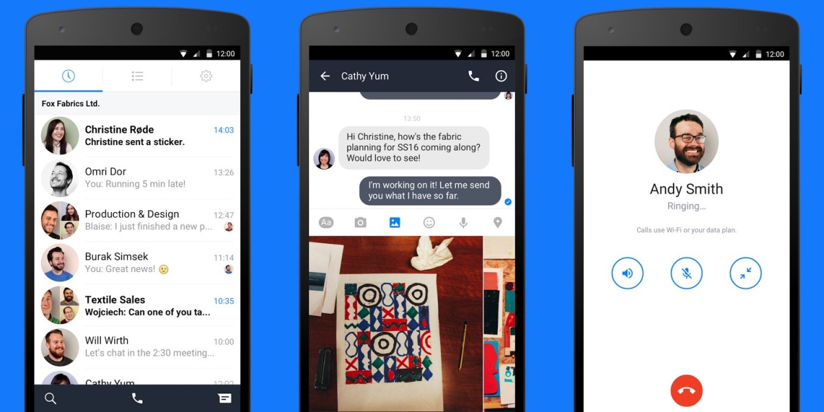 Facebook at Work now has a companion messaging app on Android