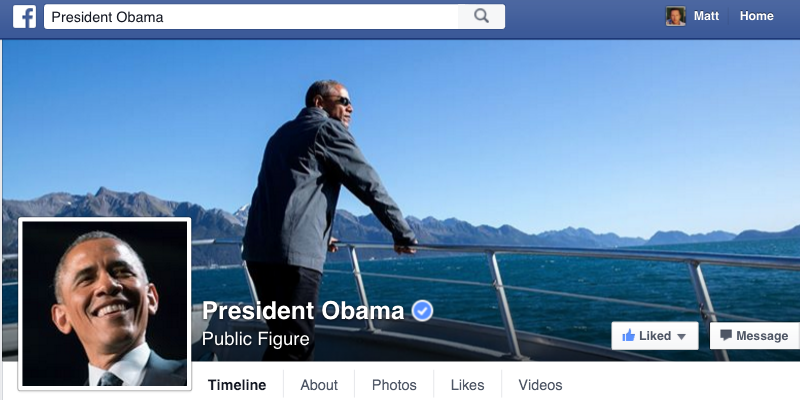 President Obama finally has his own Facebook Page