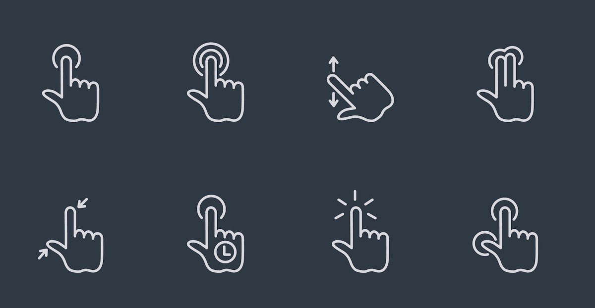 How to implement gestures into your mobile design