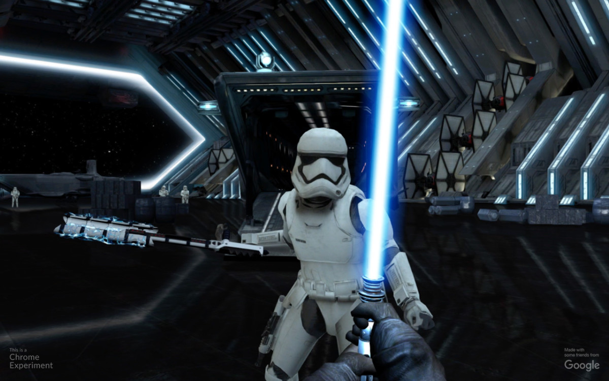 Google’s new Chrome experiment turns your phone into a lightsaber so you can fight Storm Troopers ...