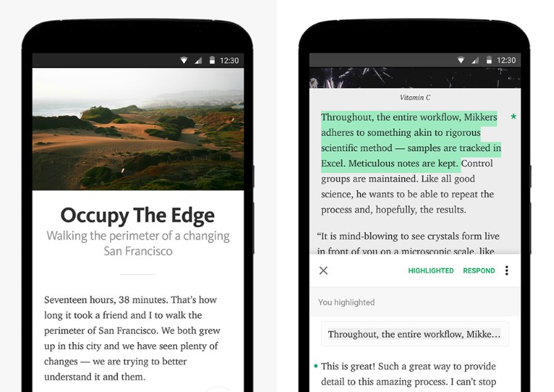 Medium's Android app lets you read, comment on and publish posts on the upcoming blogger network