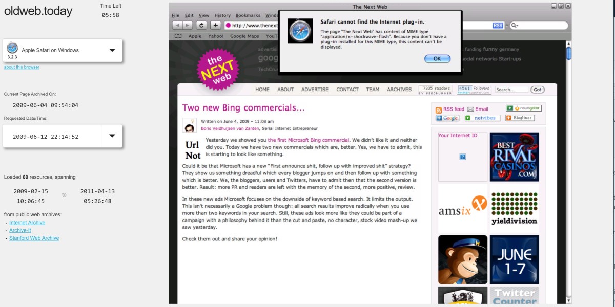 Oldweb.today lets you revisit how painfully slow and ugly the Web used to be