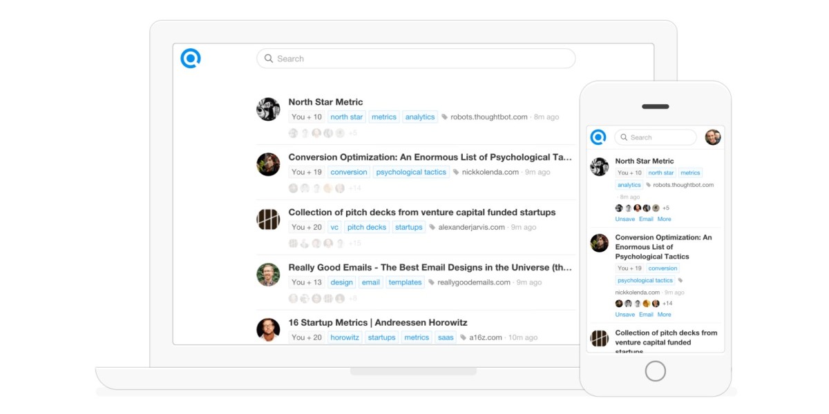 Refind digs out past treasures by adding bookmarked articles to your search results