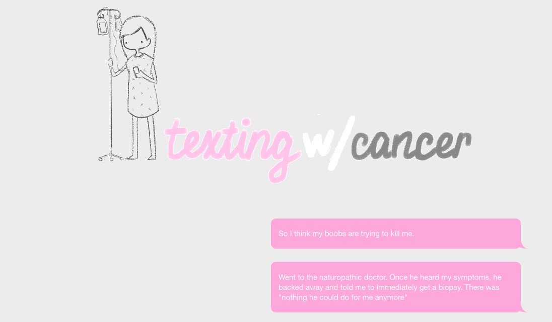 This woman built a colored text website to record her battle with breast cancer