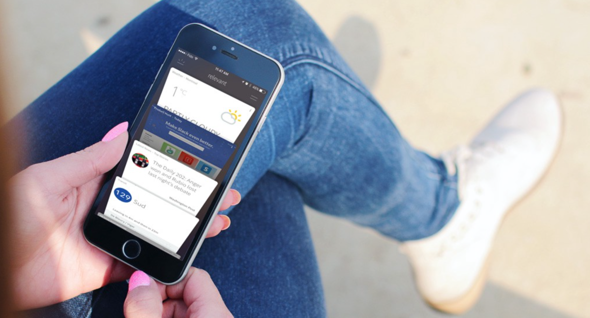 Relevant for iOS adds more context to its card-based interface