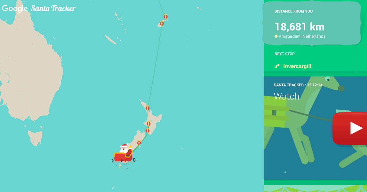 Where’s Santa? Track him Christmas present deliveries around the world in real time