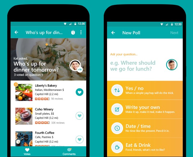 Tossup helps you plan outings with friends and gets everyone on the same page