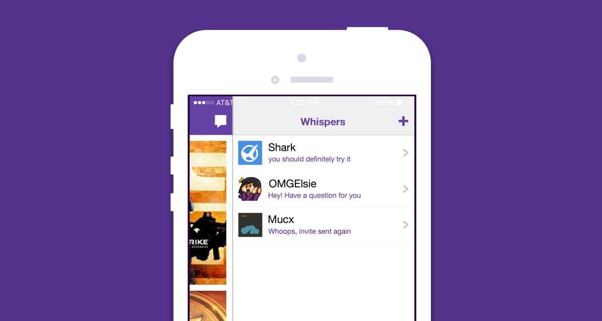 You can now message your Twitch buddies privately on iOS