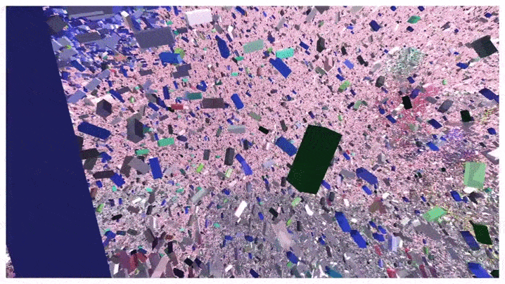 Pointillism meets haunting melodies in this music video shot entirely on a Microsoft Kinect