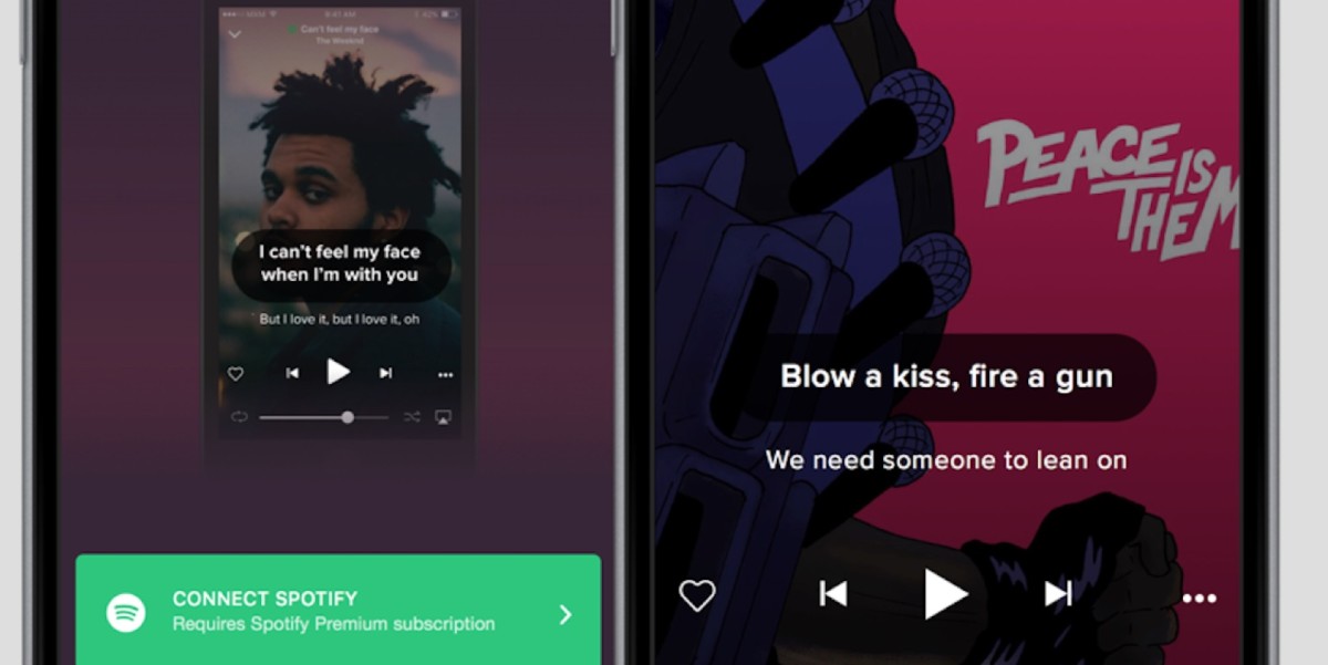 Get Spotify song lyrics on your phone with Musixmatch