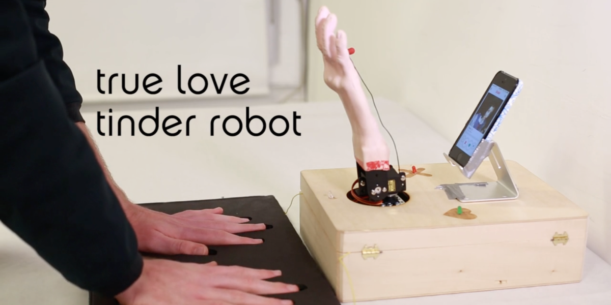This robot reads body response before deciding to swipe left or right on Tinder