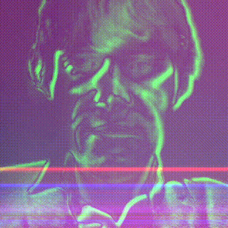 Video selfie with the Tracer effect