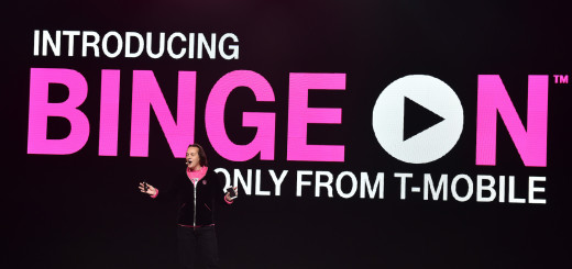 IMAGE DISTRIBUTED FOR T-MOBILE - T-Mobile CEO John Legere introduces Binge On during the Un-carrier X press conference at the Shrine Auditorium on Tuesday, Nov. 10, 2015, in Los Angeles. Binge On allows T-Mobile customers to stream video for free without using their LTE data. (Photo by Jordan Strauss/AP Images for T-Mobile)