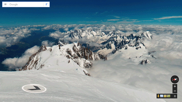 Trek 16,000 feet up Mont Blanc with Google Street View