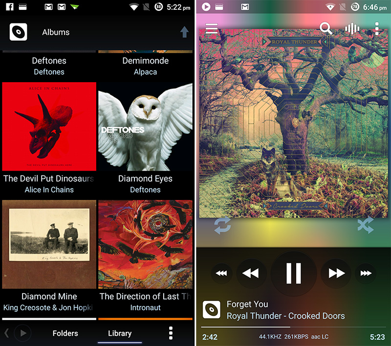 Poweramp packs a ton of features into a spartan interface