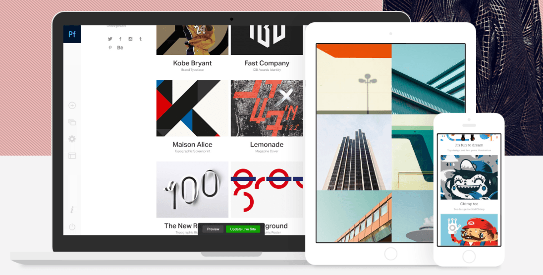 Adobe Portfolio takes dead aim at Wix and Squarespace for quick and easy websites