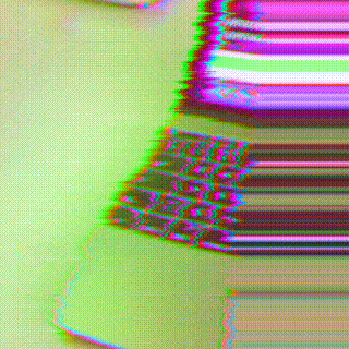 My MacBook, as seen through the Betamax effect