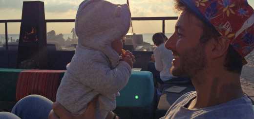 Alex Griffioen and his son