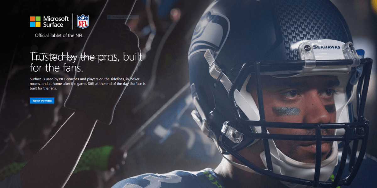 Microsoft’s Surface, official tablet of the NFL, just fumbled during a championship game [Update: ...