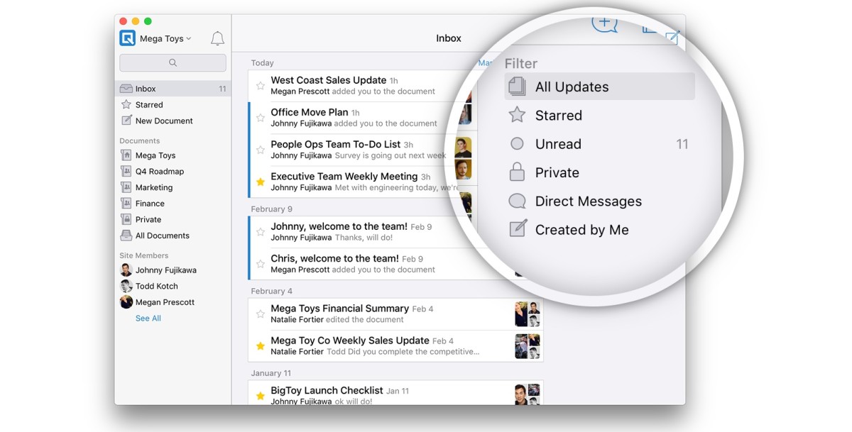 Quip has been redesigned with better focus on the ‘living document’