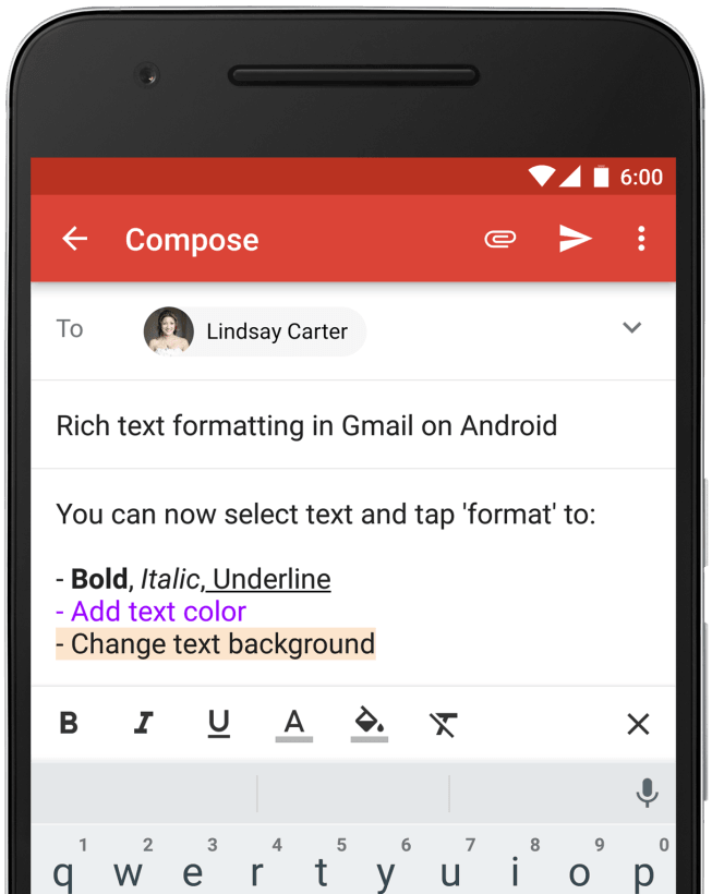 Gmail brings RSVPs and rich text to Android