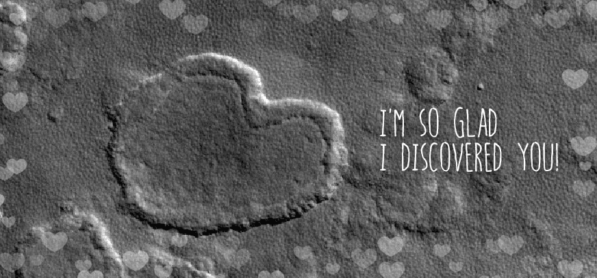 Nothing says ‘I love you’ like a Valentine’s e-card from space