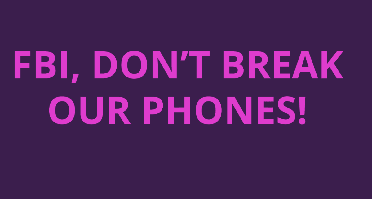 For once, Apple is on the right side of a protest on rights and privacy