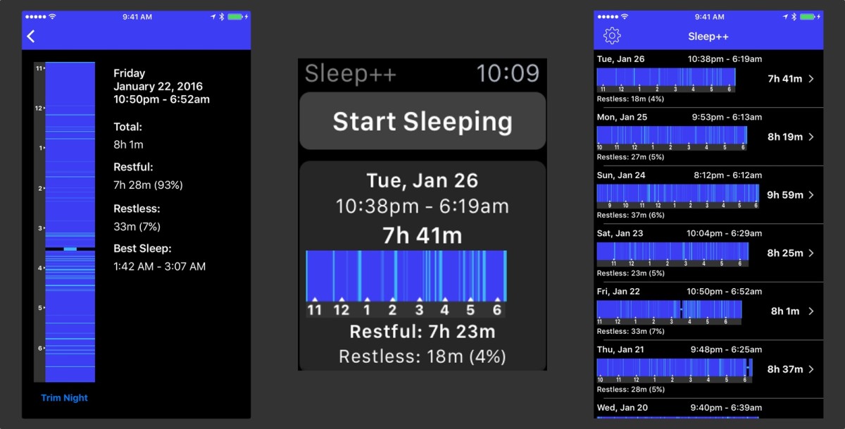 Sleep++ 2.0 has a brand new algorithm for better sleep tracking on Apple Watch