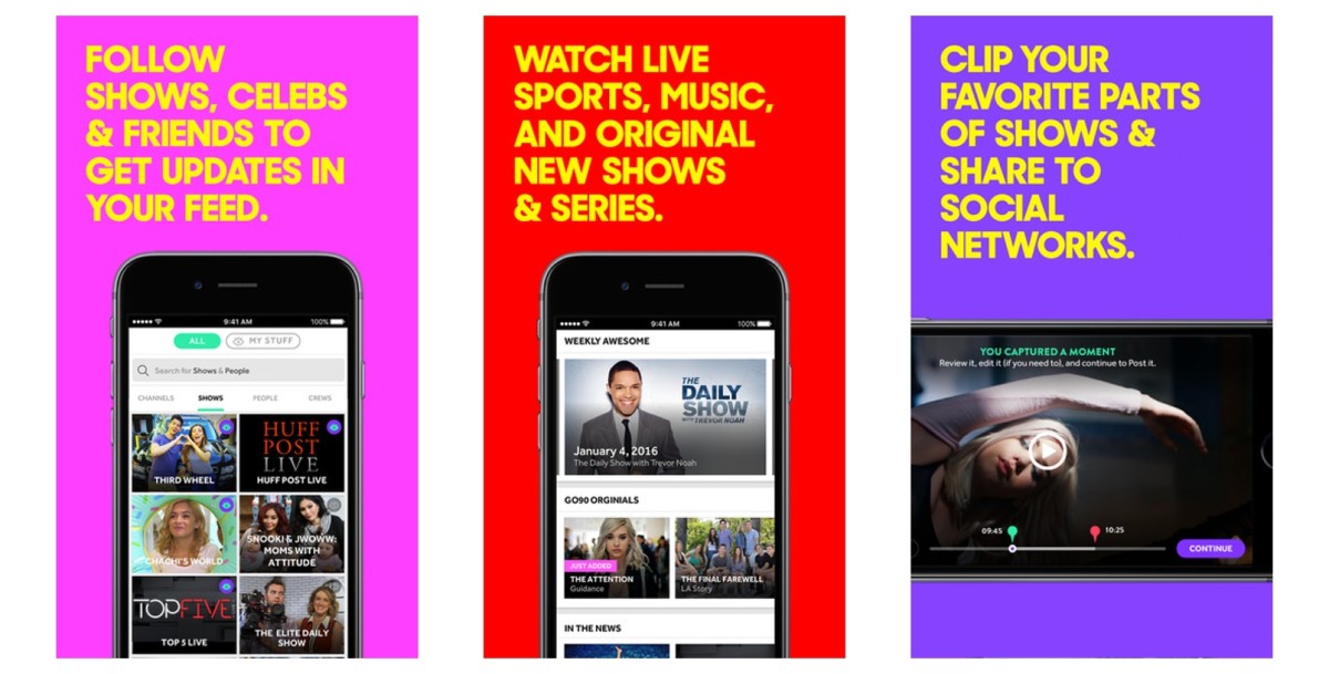 Verizon follows T-Mobile’s lead and makes its go90 video app free to stream