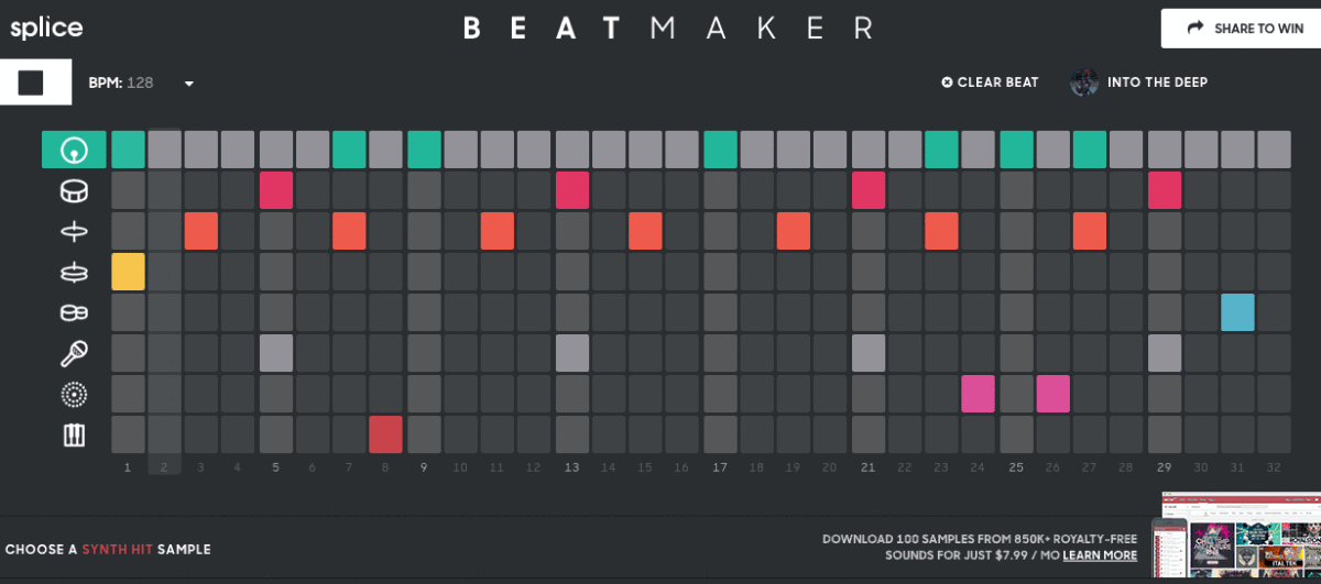 Splice Beatmaker lets you make tunes straight from your browser