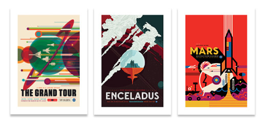 photo of NASA promotes space tourism in retro new posters image