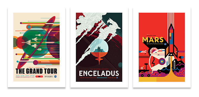 NASA promotes space tourism in retro new posters