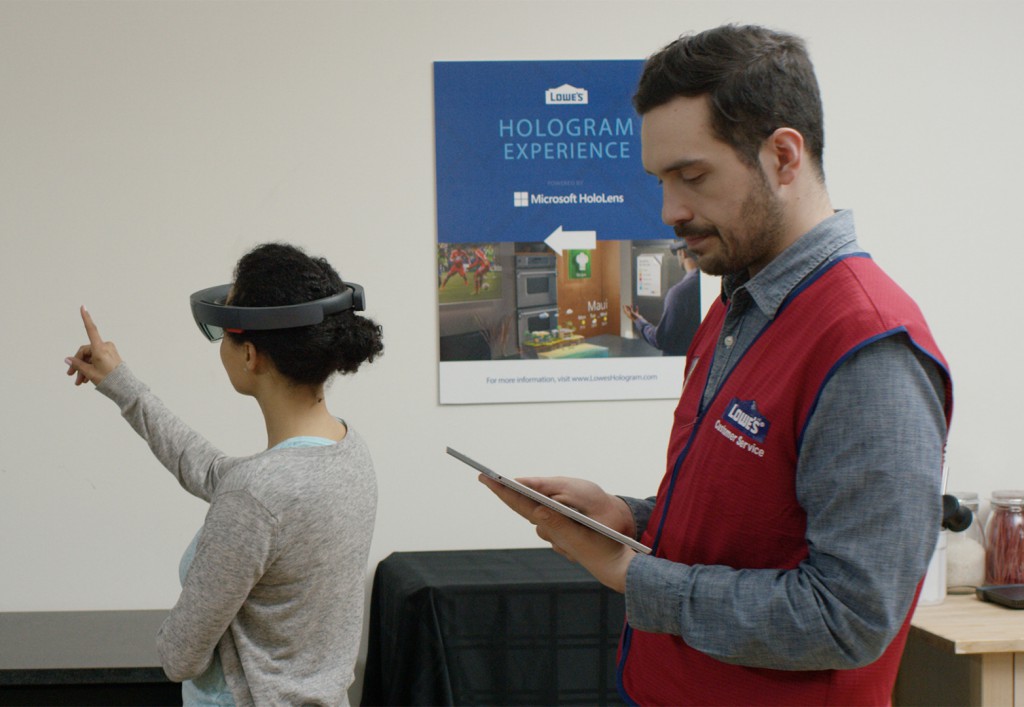 Microsoft and Lowe’s want you to redesign your kitchen using Hololens