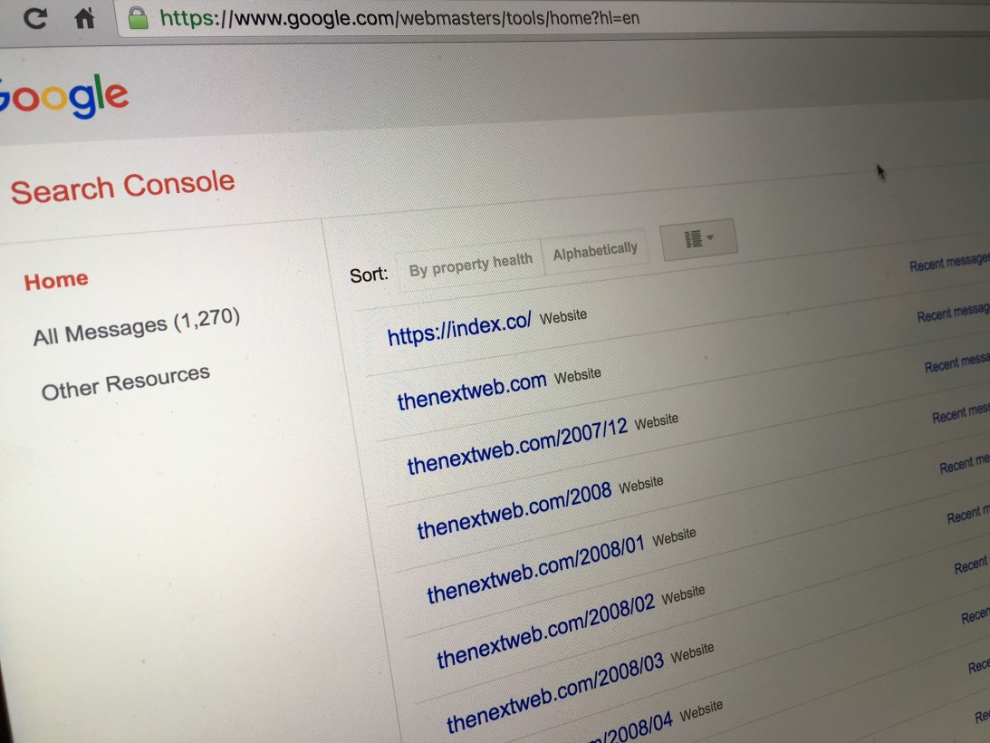 Google Console Image