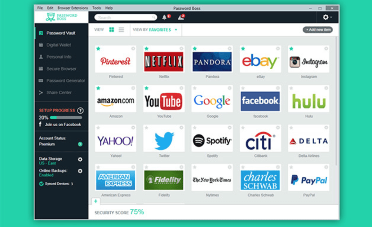 Password Boss secures your logins with bank-grade encryption