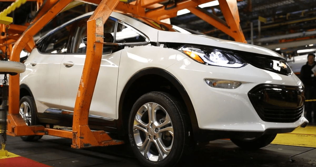 Chevy Bolt has entered pre-production on the assembly line ahead of Tesla’s Model 3 debut