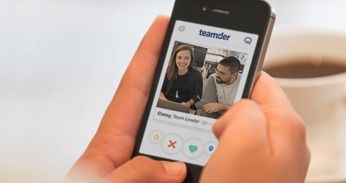 Teamder is just like Tinder, except it’s for creating teams at work