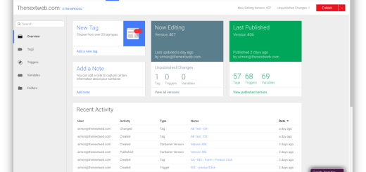 Gogle Tag Manager TNW Page