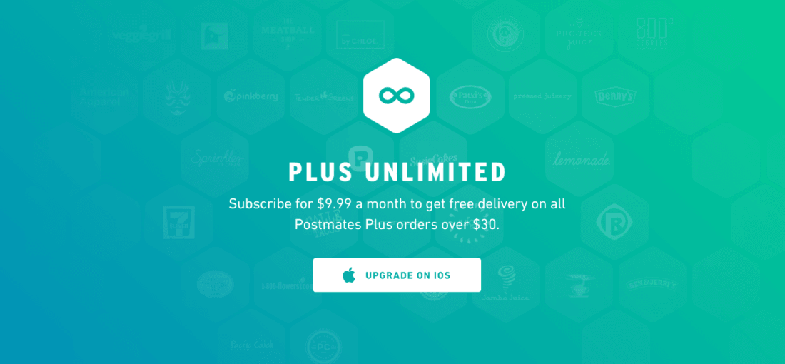 Postmates now offers a monthly ‘Plus Unlimited’ subscription for delivery diehards