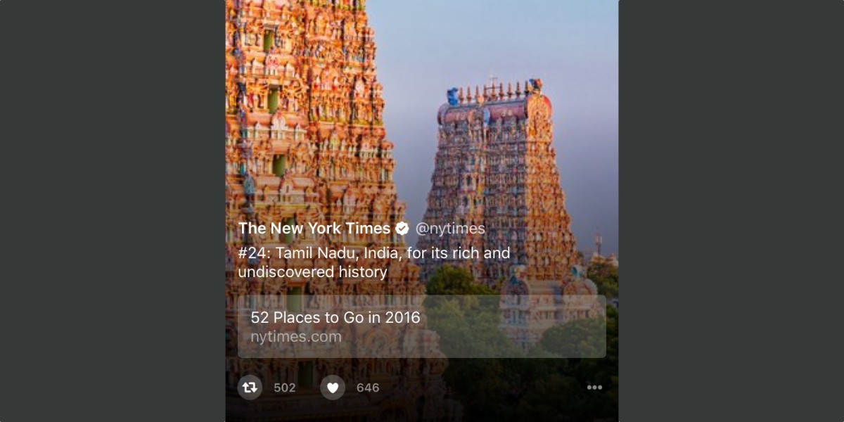 Twitter Moments now has embedded links that support AMP mobile pages