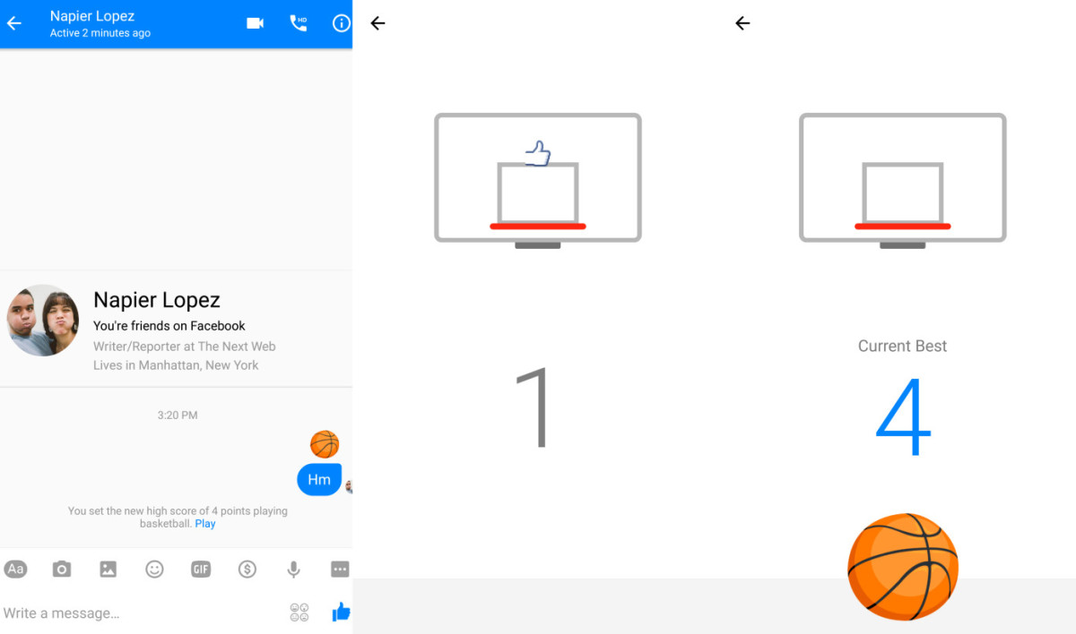 Waste the rest of your day with Facebook Messenger’s hidden basketball game