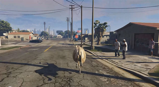 Someone is live streaming an AI-controlled deer running around in Grand Theft Auto