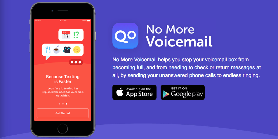 ‘No More Voicemail’ forces callers to hang up and send a text like God intended