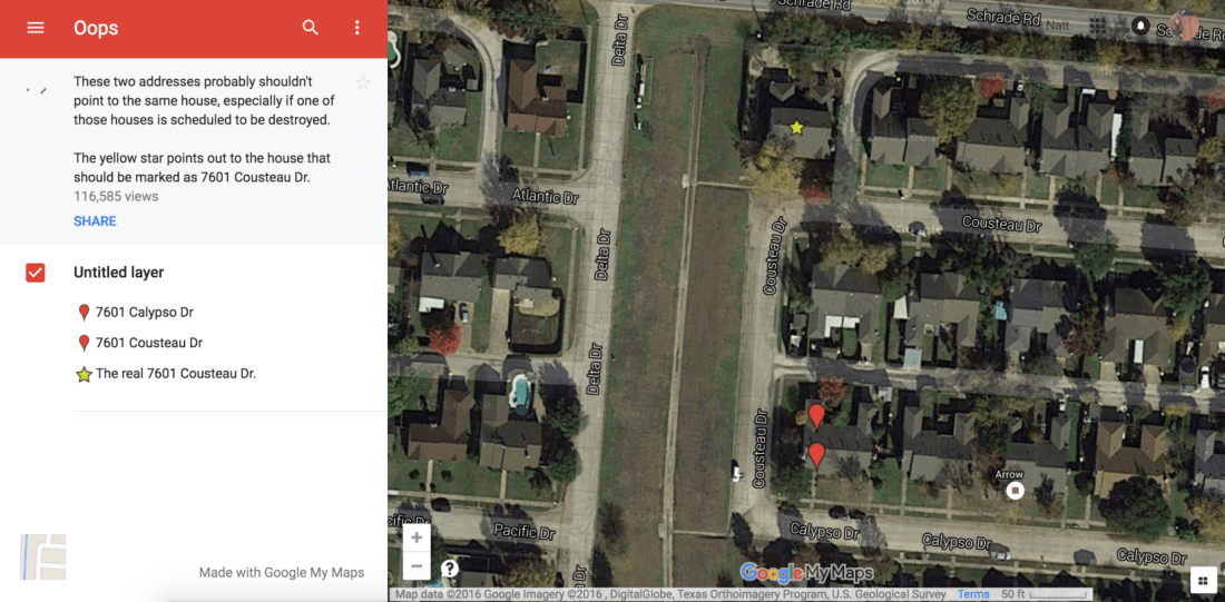 Demolition company says a Google Maps error led them to tear down the wrong house