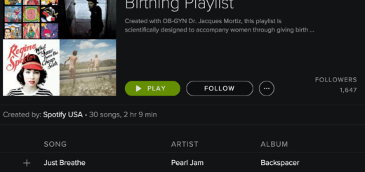 spotify birthing playlist